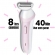 Depilador Elétrico Corporal Lady Shaver Aparador Pelo Nariz Rosa