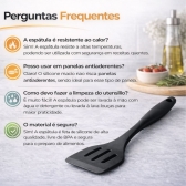Kit Espatulas Silicone Cozinha Espremedor Alho Inox