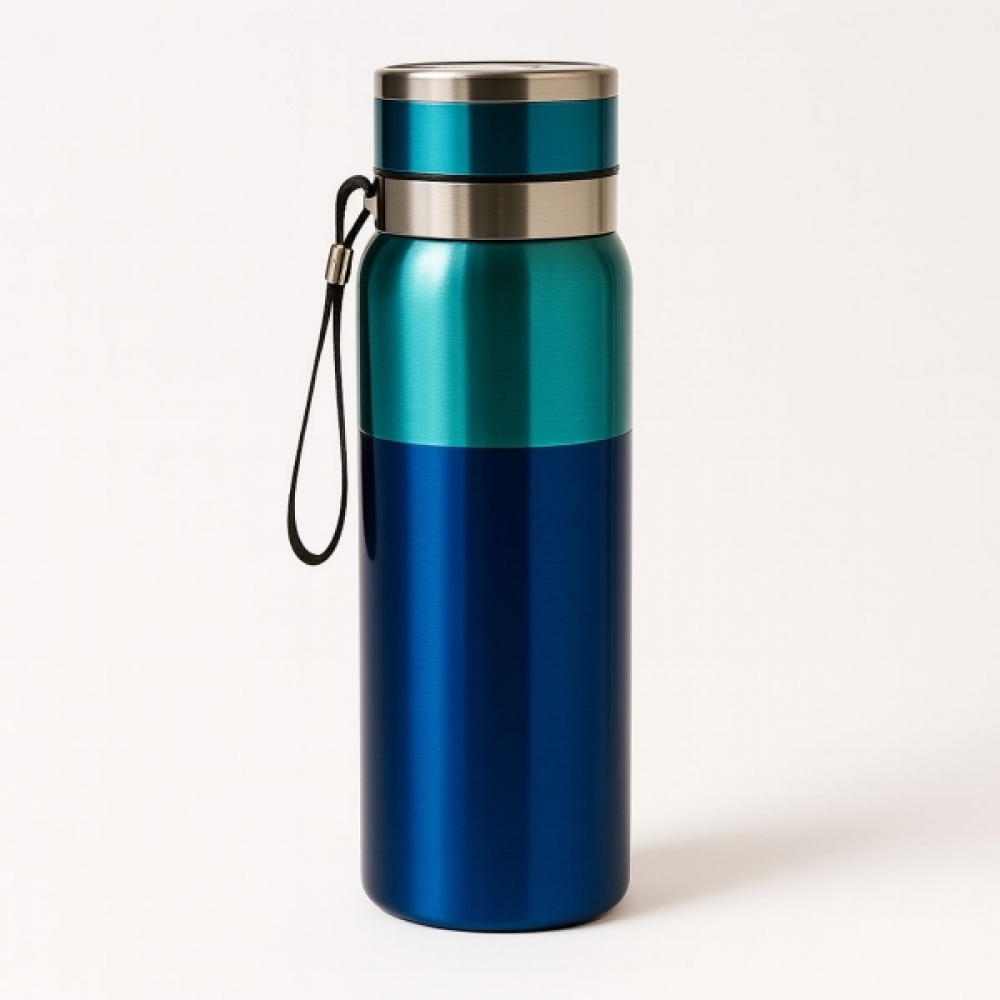 Garrafa Vacuum 800ml - Verde Água_Azul