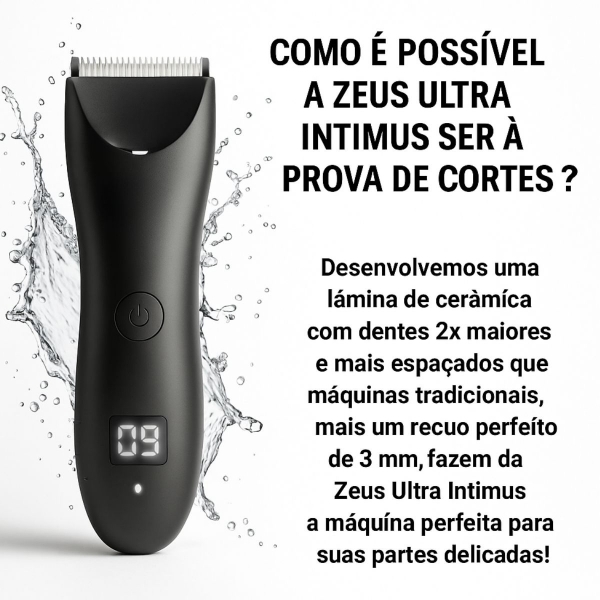 Depilador Masculino Partes Intimas Portátil À Prova D´ Água - Preto