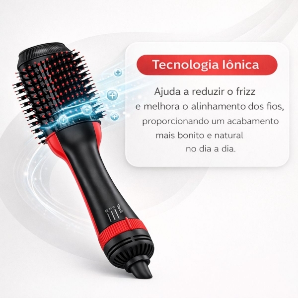 Escova secadora 4 em 1 Cadence Ceramica Ionizada Turmalina