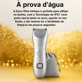 Depilador Masculino Partes Intimas Portátil À Prova D´ Água - Preto