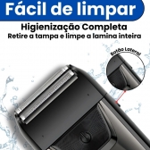 Barbeador Shaver Bivolt 5w Display Led Aparador Pelo Nariz