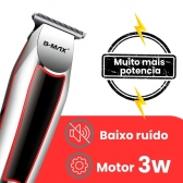 Máquina Cabelo Acabamento Profissional Aparador Pelos Nasal Prateado