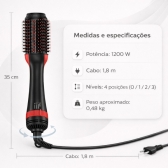 Escova secadora 4 em 1 Cadence Ceramica Ionizada Turmalina