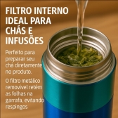 Garrafa Vacuum 800ml - Verde Água_Azul