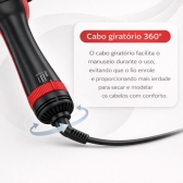 Escova secadora 4 em 1 Cadence Ceramica Ionizada Turmalina