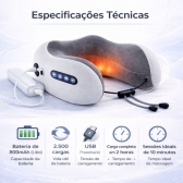 Almofada Massageador Para pescoço - Cinza