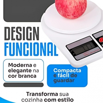 Kit Balança de Cozinha 10kg e Amolador de Facas Profissional