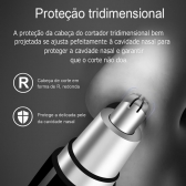 Máquina Aparador Cortador de pelos de nariz e orelha USB